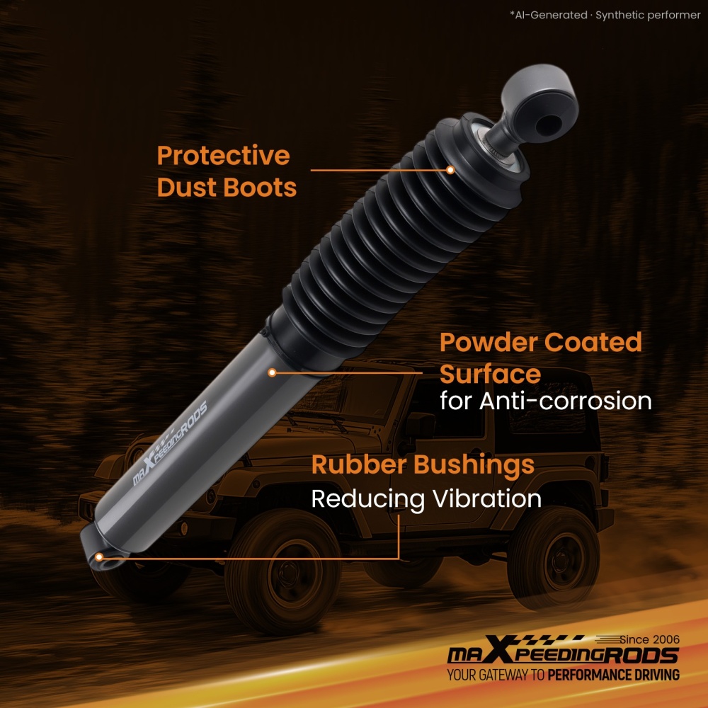 Steering Stabilizer compatible for Jeep Wrangler JK 2DR & JKU 4WD 2007-2018 2