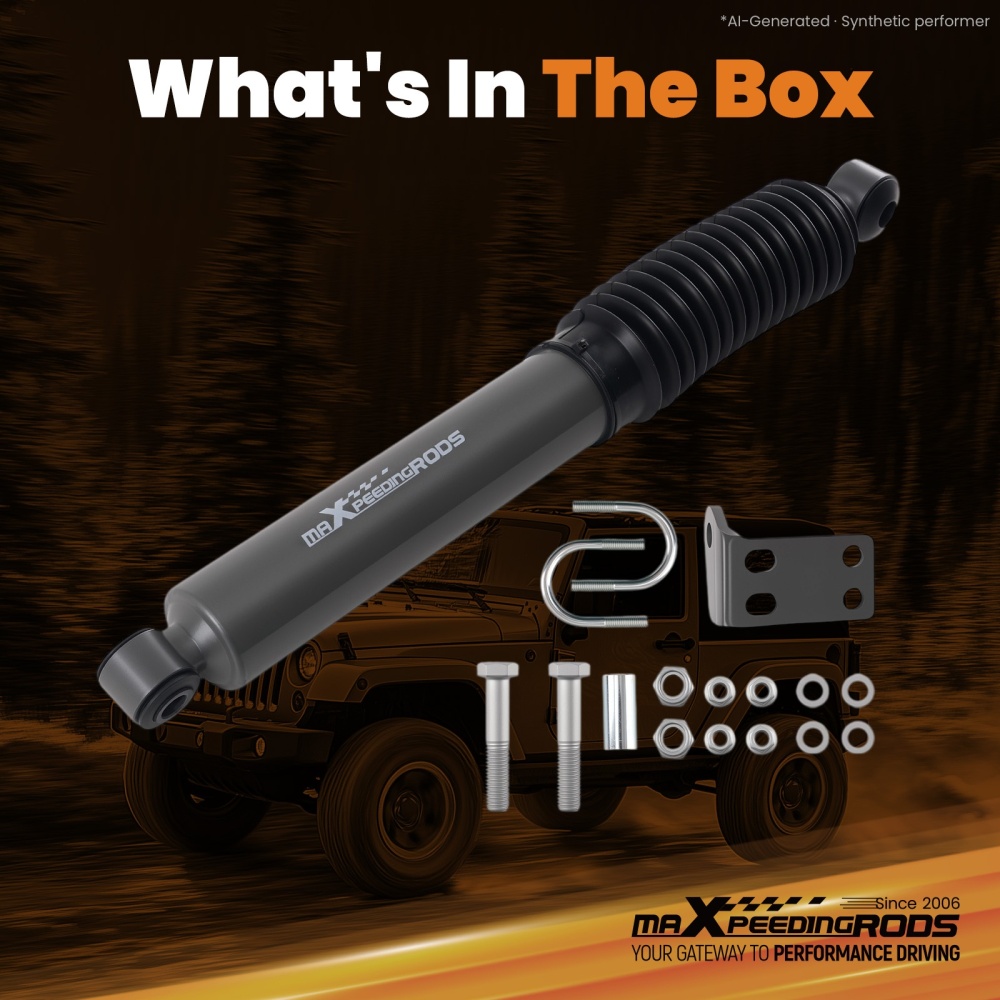 Steering Stabilizer compatible for Jeep Wrangler JK 2DR & JKU 4WD 2007-2018 2