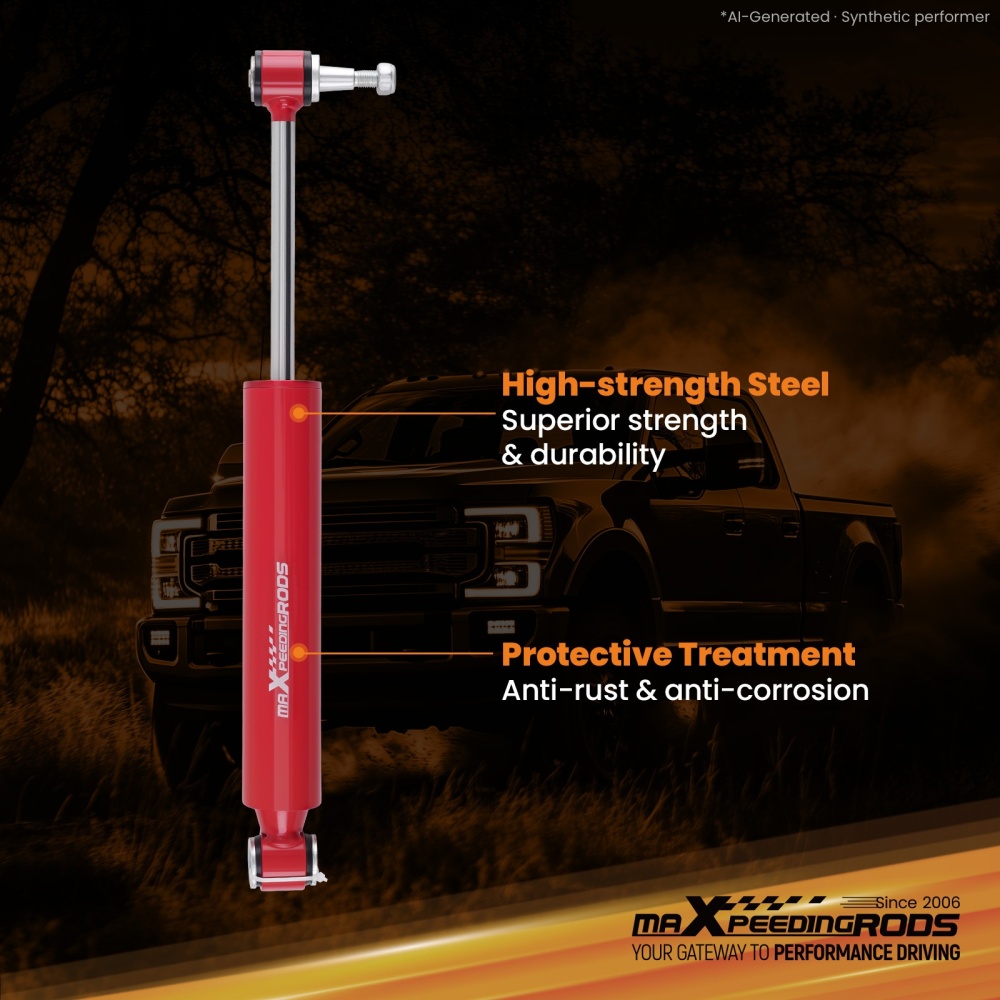 Monotube Single Steering Stabilizer compatible for Chevy Suburban 2500 compatible for Sierra HD 2000-2009