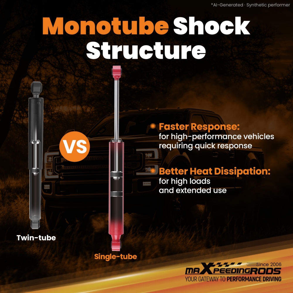 maXpeedingrods G3 Front Monotube Stabilizer compatible for Dodge Ram 2500 3500 2007-2010