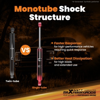 maXpeedingrods G3 Front Monotube Stabilizer compatible for Dodge Ram 2500 3500 2007-2010