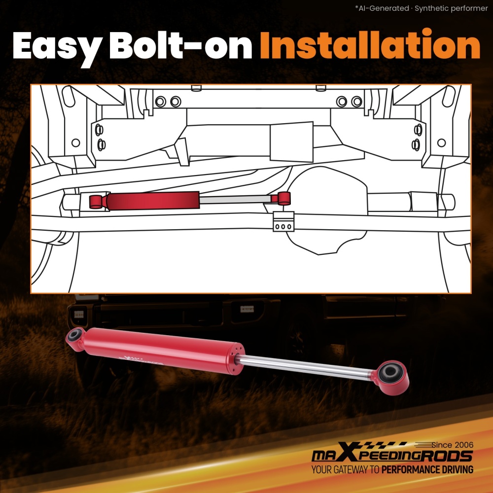 maXpeedingrods G3 Front Monotube Stabilizer compatible for Dodge Ram 2500 3500 2007-2010