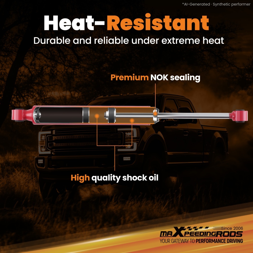 maXpeedingrods G3 Front Monotube Stabilizer compatible for Dodge Ram 2500 3500 2007-2010