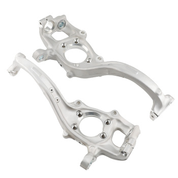 2X FRONT LEFT + RIGHT STEERING KNUCKLE HUB BEARING CARRIER ARM compatible for AUDI A4 8K