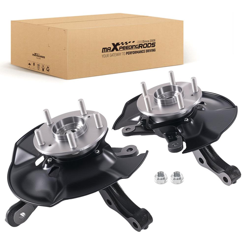 Front LR Steering Knuckle w/Hub Bearing compatible for Honda Civic HF 1.8L 2013-15 686-356