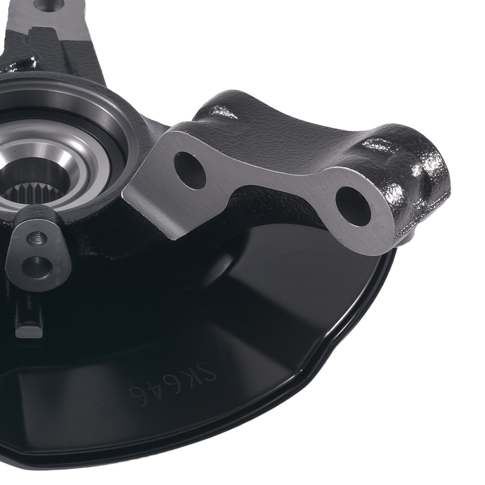 Front Passenger Steering KnuckleWheel Hub compatible for Honda Civic HF 2013-2015 Steel