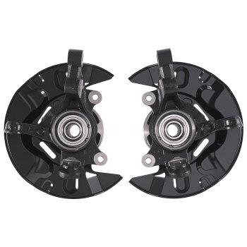 Pair Front Steering Knuckle & Wheel Hub Bearing compatible for Toyota Matrix 2003-2008 464R