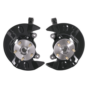 Pair Front Steering Knuckle & Wheel Hub Bearing compatible for Toyota Matrix 2003-2008 464R