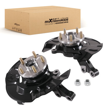Pair Front Steering Knuckle & Wheel Hub Bearing compatible for Toyota Matrix 2003-2008 464R