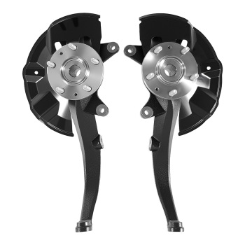 Pair Front Steering Knuckle & Wheel Hub Bearing compatible for Ford Fusion MKZ Zephyr Milan
