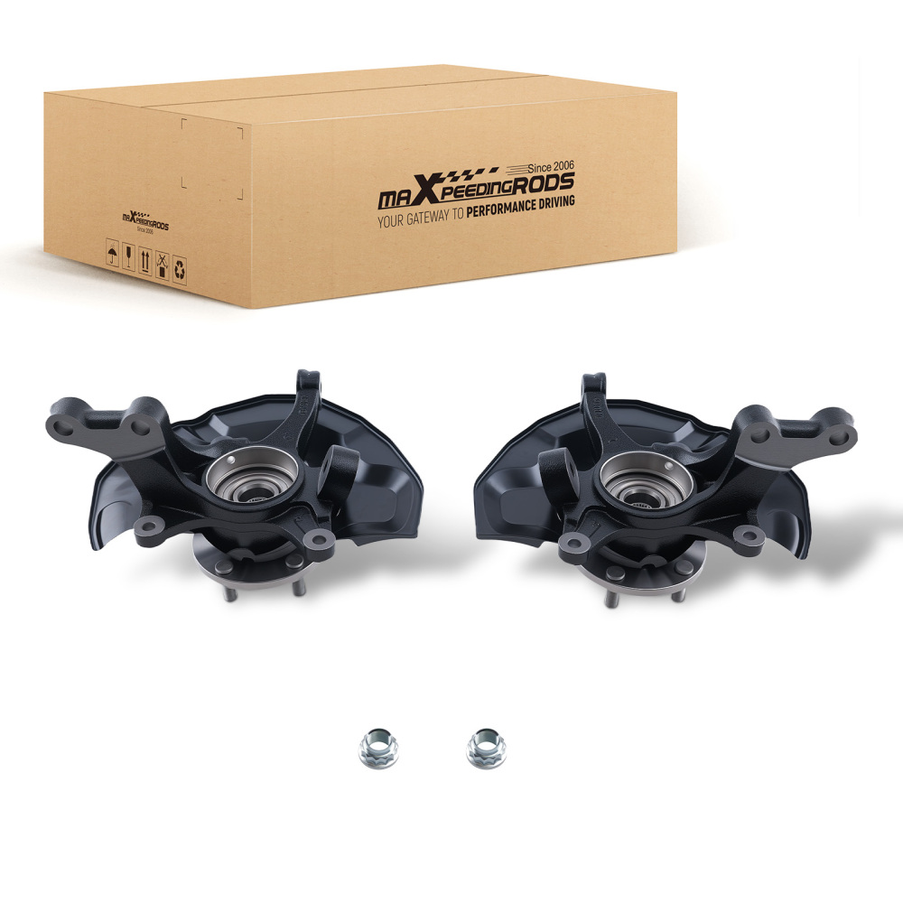 2x Front Wheel Hub Bearing Steering Knuckle Assembly compatible for Toyota Sienna 2004-2010