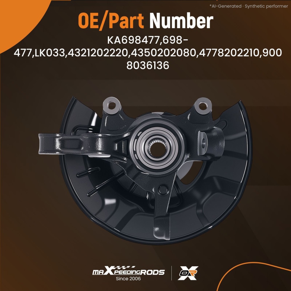Front Driver Side Knuckle Hub Assembly compatible for Toyota Corolla Matrix 2009-2018 LK033