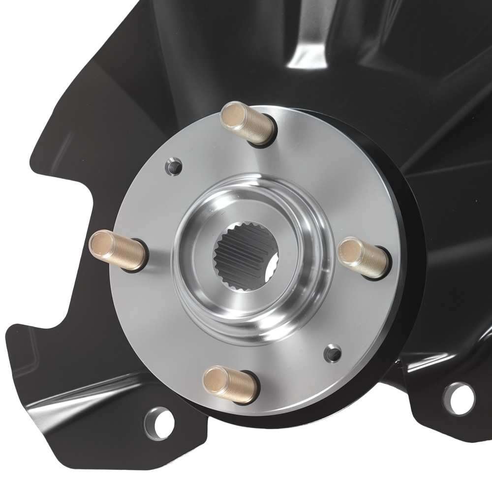 Front Steering Knuckles & Wheel Hub Bearings compatible for Hyundai Accent 2006-2011 KA054