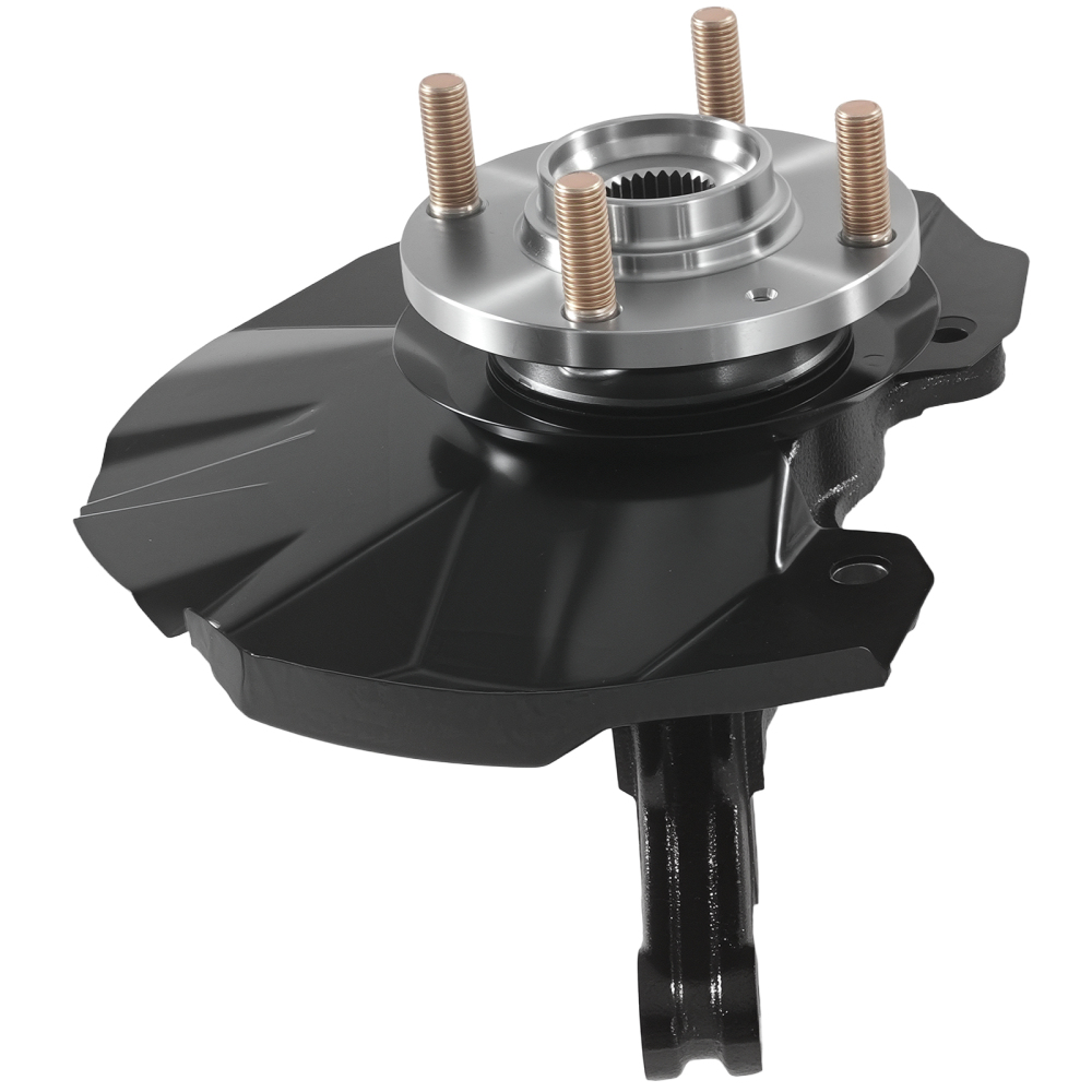 Front Steering Knuckles & Wheel Hub Bearings compatible for Hyundai Accent 2006-2011 KA054