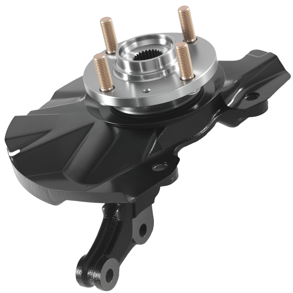 Front Steering Knuckles & Wheel Hub Bearings compatible for Hyundai Accent 2006-2011 KA054