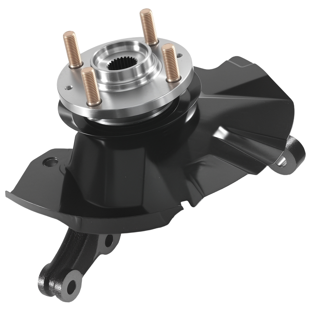 Front Steering Knuckles & Wheel Hub Bearings compatible for Hyundai Accent 2006-2011 KA054