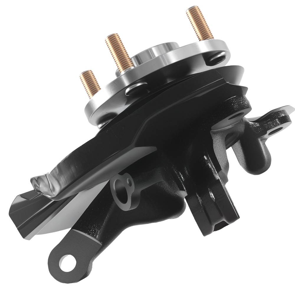 Front Steering Knuckles & Wheel Hub Bearings compatible for Hyundai Accent 2006-2011 KA054