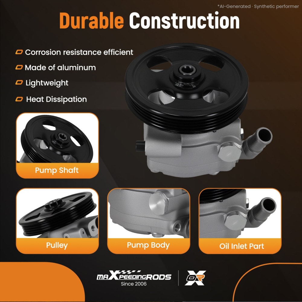 STP320 Power Steering Pump with Pulley compatible for Ford Transit 150 3.5L/3.7L 2015-2024