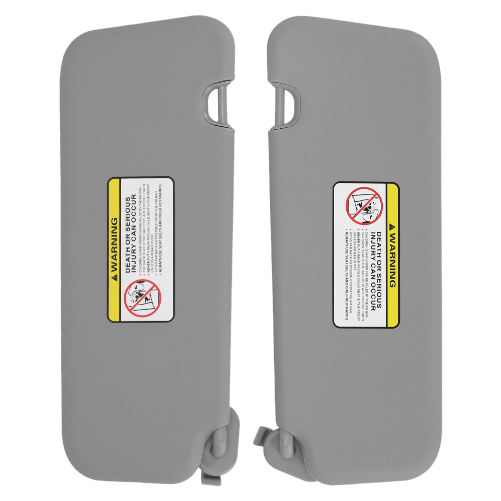 Front Left+Right Sun Visor compatible for Hyundai Elantra 2.0L 2016-2019 Gray