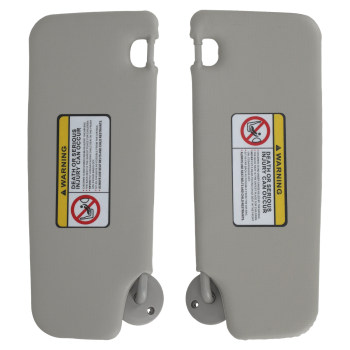 Left Right Sun Visor compatible for Chevrolet Spark Sonic 2011-2022 42478247 42478249 Gray