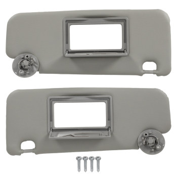 Left Right Sun Visor compatible for Chevrolet Spark Sonic 2011-2022 42478247 42478249 Gray