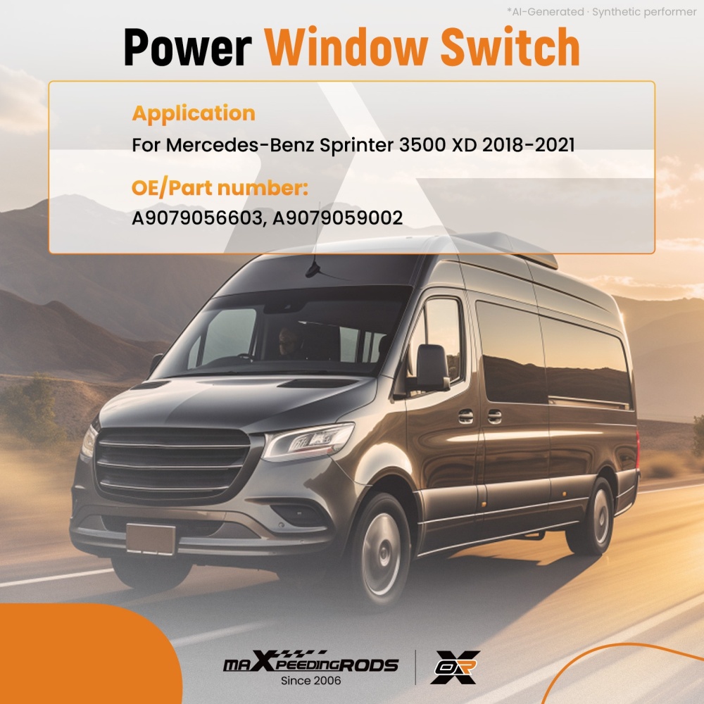 Window Mirror Master Switch compatible for Mercedes Sprinter 3500 XD 2018 2019 2020 2021