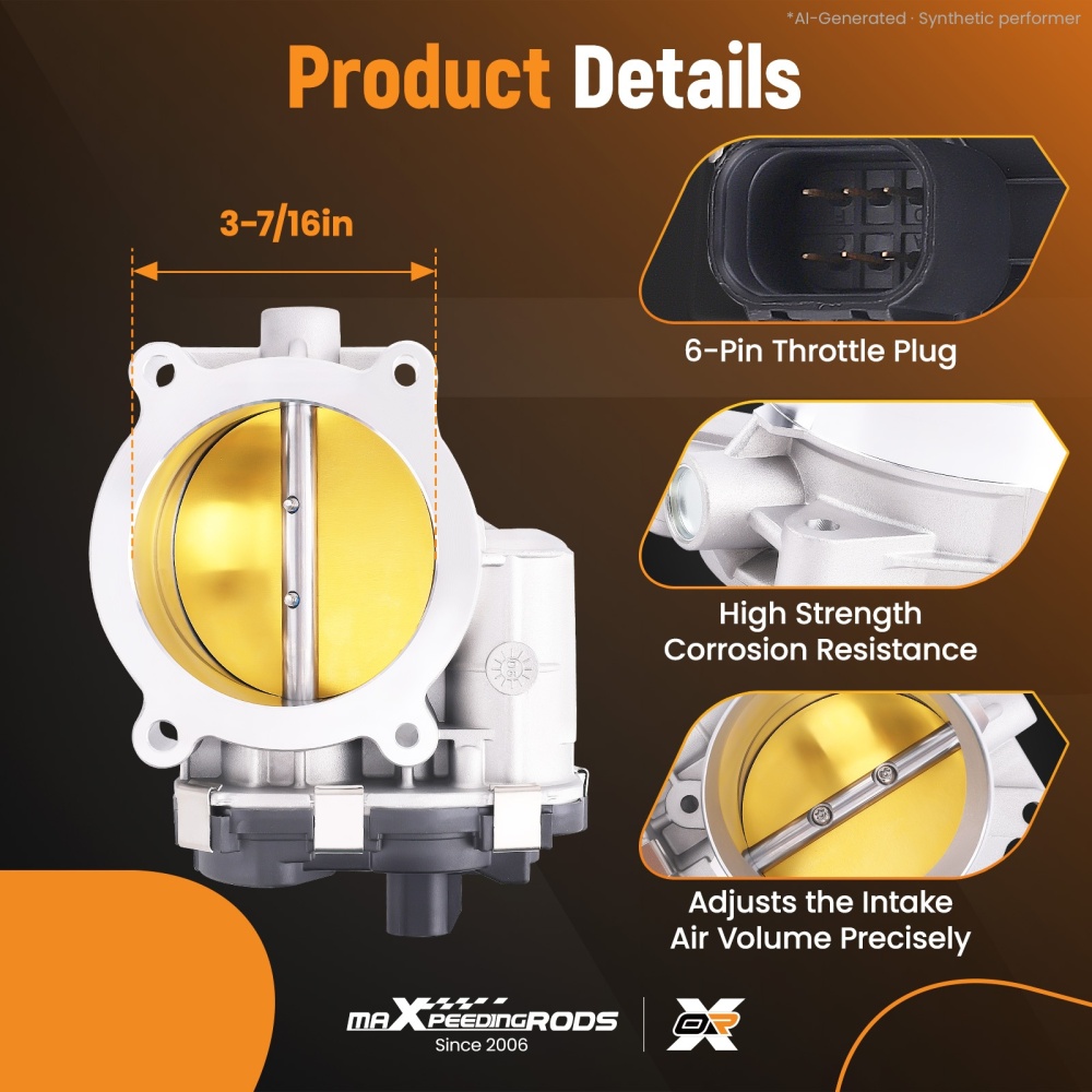 Fuel Injection Throttle Body for ChevySilverado 09-15 compatible for GMC Sierra 2009-2013