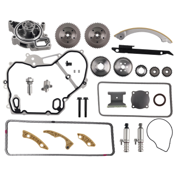 Timing Chain Kit Water Pump VVT Gear for 09-17 compatible for Chevy Equinox Buick GMC 2.4L 2.2L