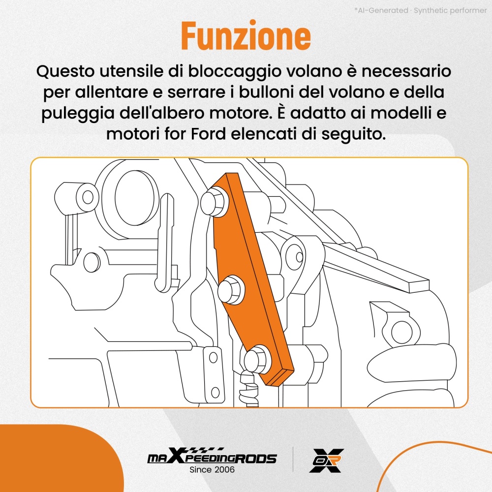 Attrezzo Bloccaggio Volano compatibile per Ford Focus/Fiesta 1.5L 1.6L 2.0L 2.2L 21-168