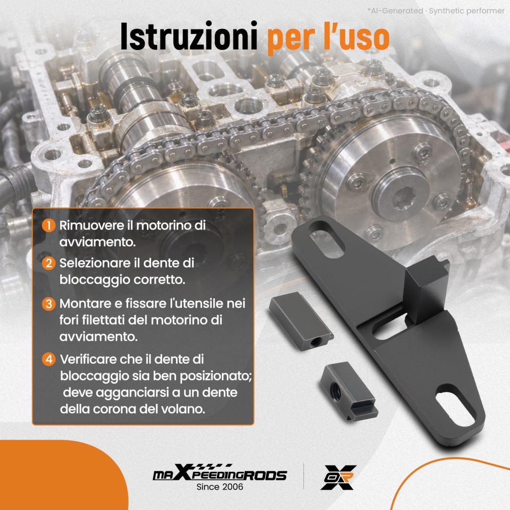 Attrezzo Bloccaggio Volano compatibile per Ford Focus/Fiesta 1.5L 1.6L 2.0L 2.2L 21-168