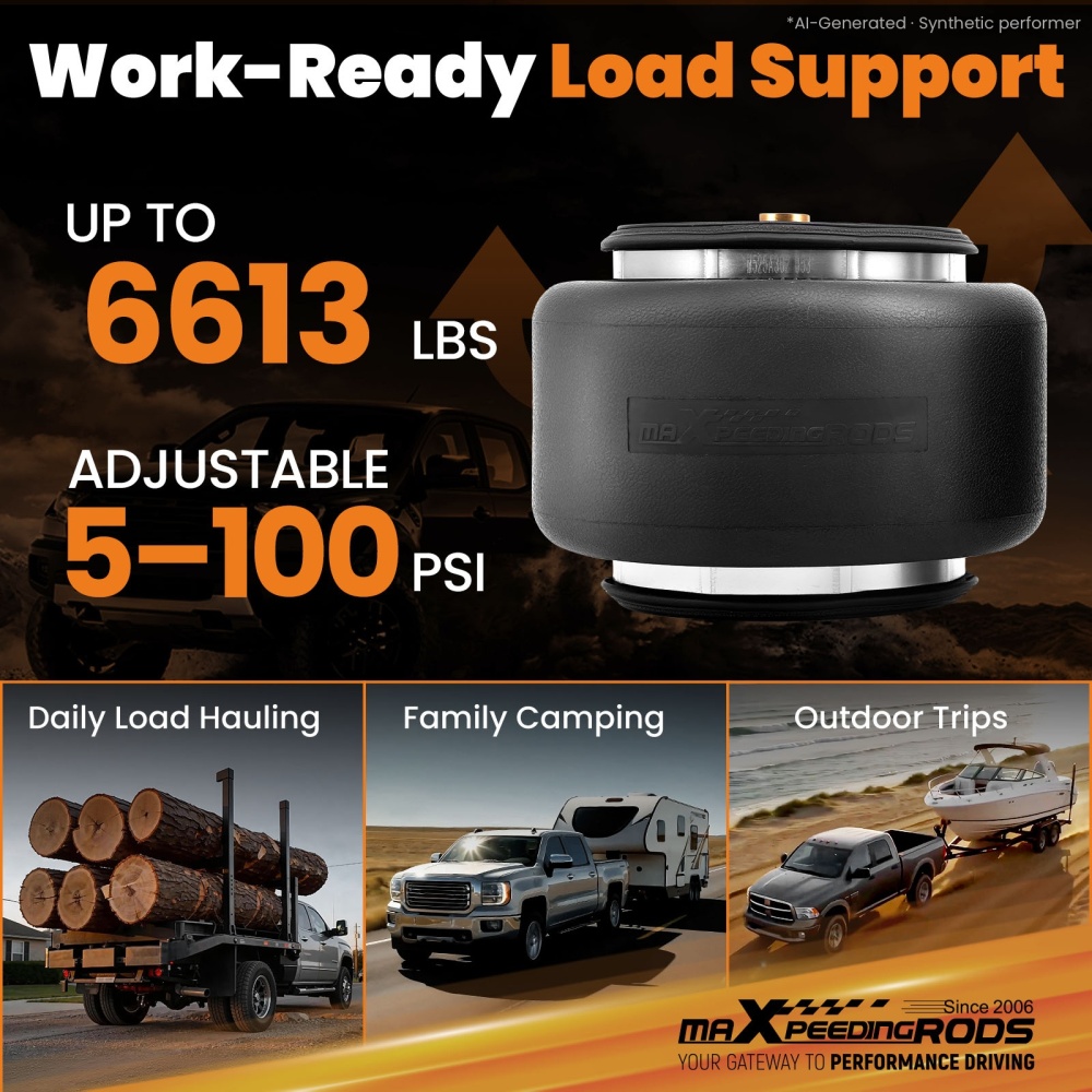 Air Spring Suspension Bags Leveling Kit Rear compatible for FORD E-350 SUPER DUTY 1975-2026