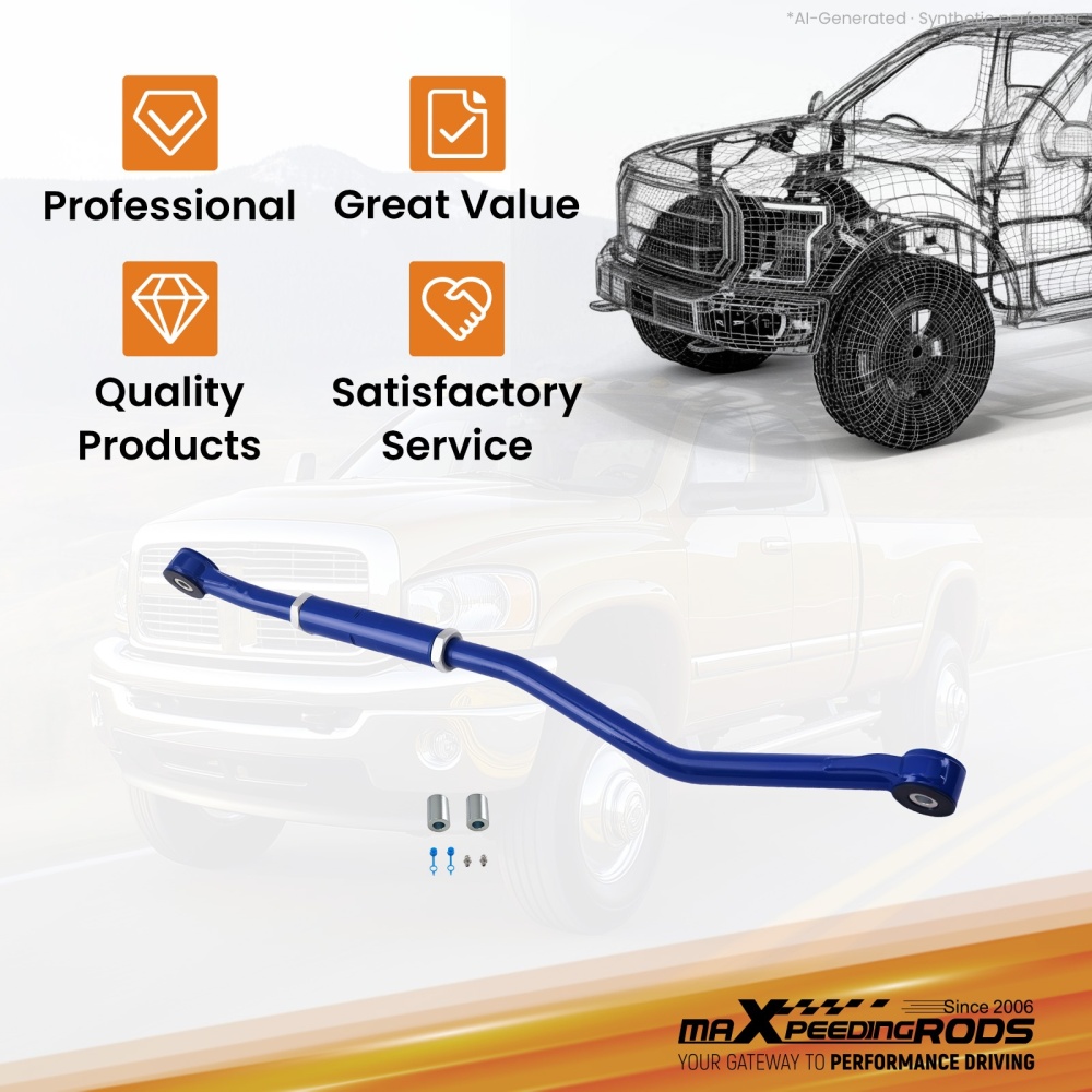 Front Adjustable Track Bar 2-6 Lift compatible for Dodge Ram 3500 2003-2013 2WD 4WD