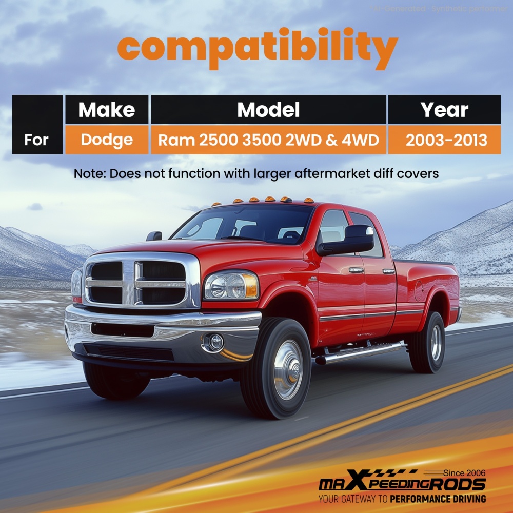 Front Adjustable Track Bar 2-6 Lift compatible for Dodge Ram 3500 2003-2013 2WD 4WD