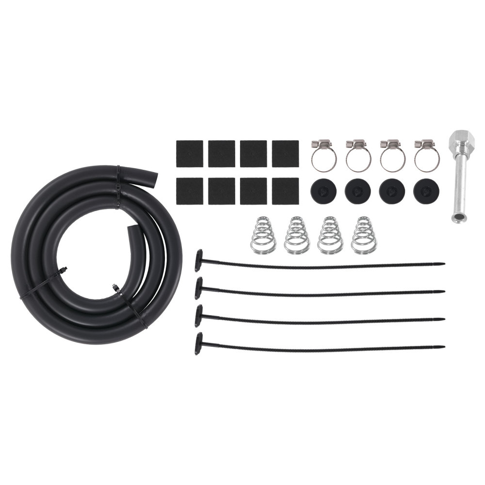 8 Row Remote Transmission Oil Cooler Universal Aluminum Radiator Converter Kit