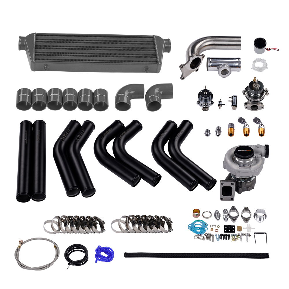 Kit de turbocompresor universal T3/t4 T04eintercooler + Kits de tuberías turbo + Wastegate