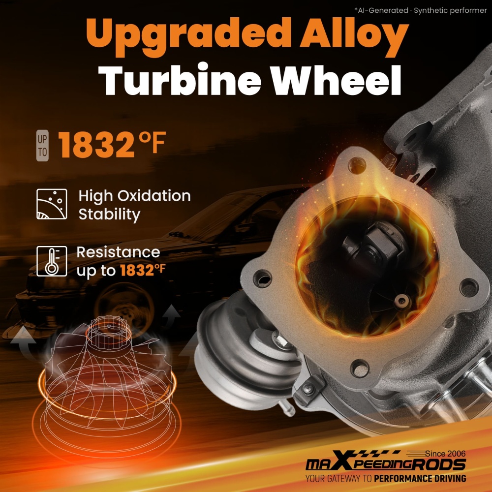 Billet Turbocharger compatible for Ford 1.0 EcoBoost Focus Fiesta C-Max 2012-2021 1799852