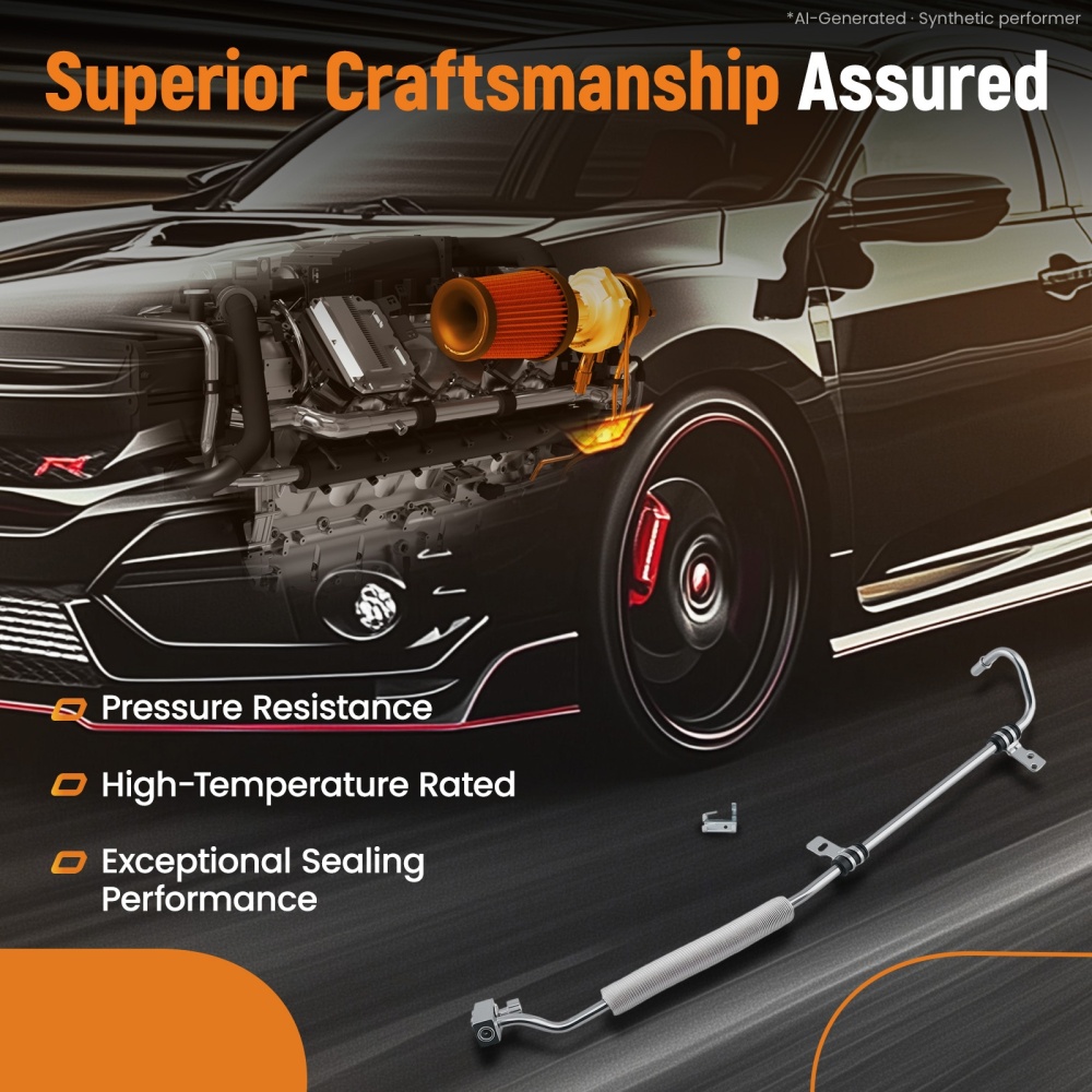 Turbo Oil Supply Hose compatible for Lincoln MKS MKT compatible for Ford Taurus Flex 3.5L V6 2010-2019