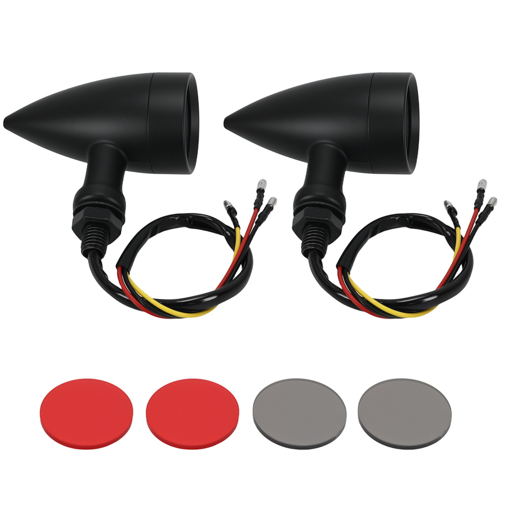 Turn Signal Lights Left and Right Universal for motorcycles 12V compatible for Honda Yamaha