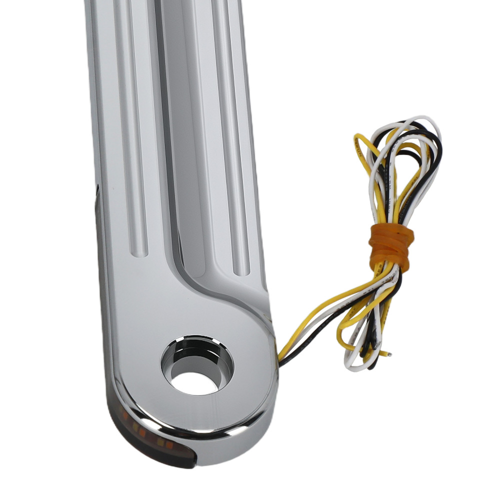 Turn Signal Light Brackets compatible for Harley Road King With Batwing 1998-Up Chrome