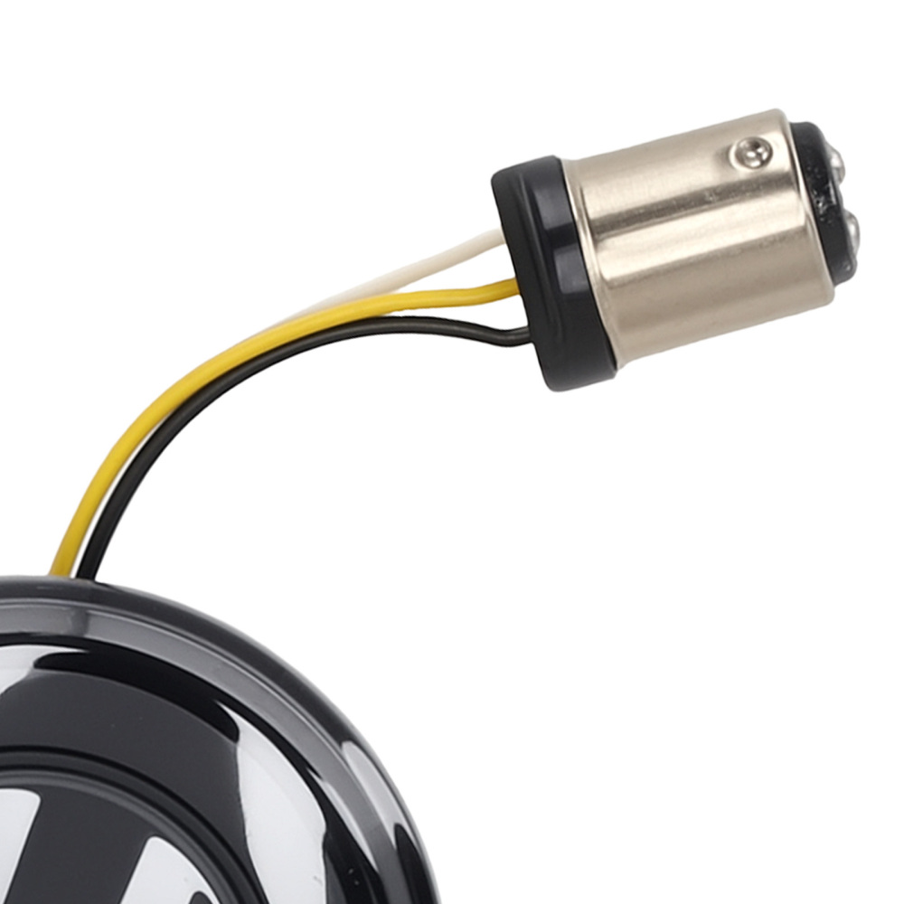 Pair of LED Turn Signal Lamp compatible for Harley with 2 bullet style models Amber/Compatible for White