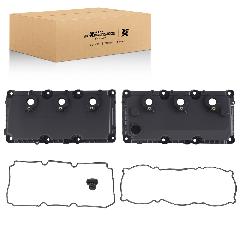 2pcs Engine Valve Cover compatible for Chrysler 300 V6 3.5L 07-10 04892203AA 04892206AA
