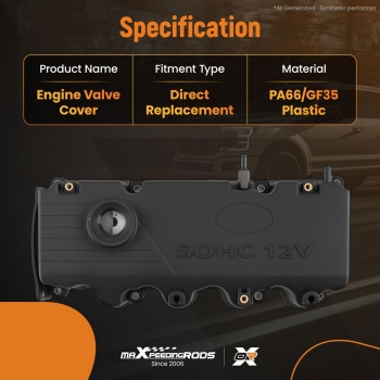 Black Engine Housing compatible for Hyundai Accent 1.5L 2000-2002 22410-22610 12V SOHC