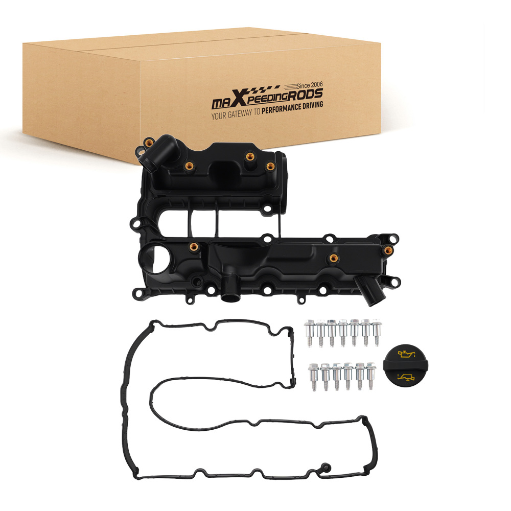 Engine Valve Cover compatible for Ford Focus 1.6 EcoBoost 2011-2017 BM5G-6M293-DG Black