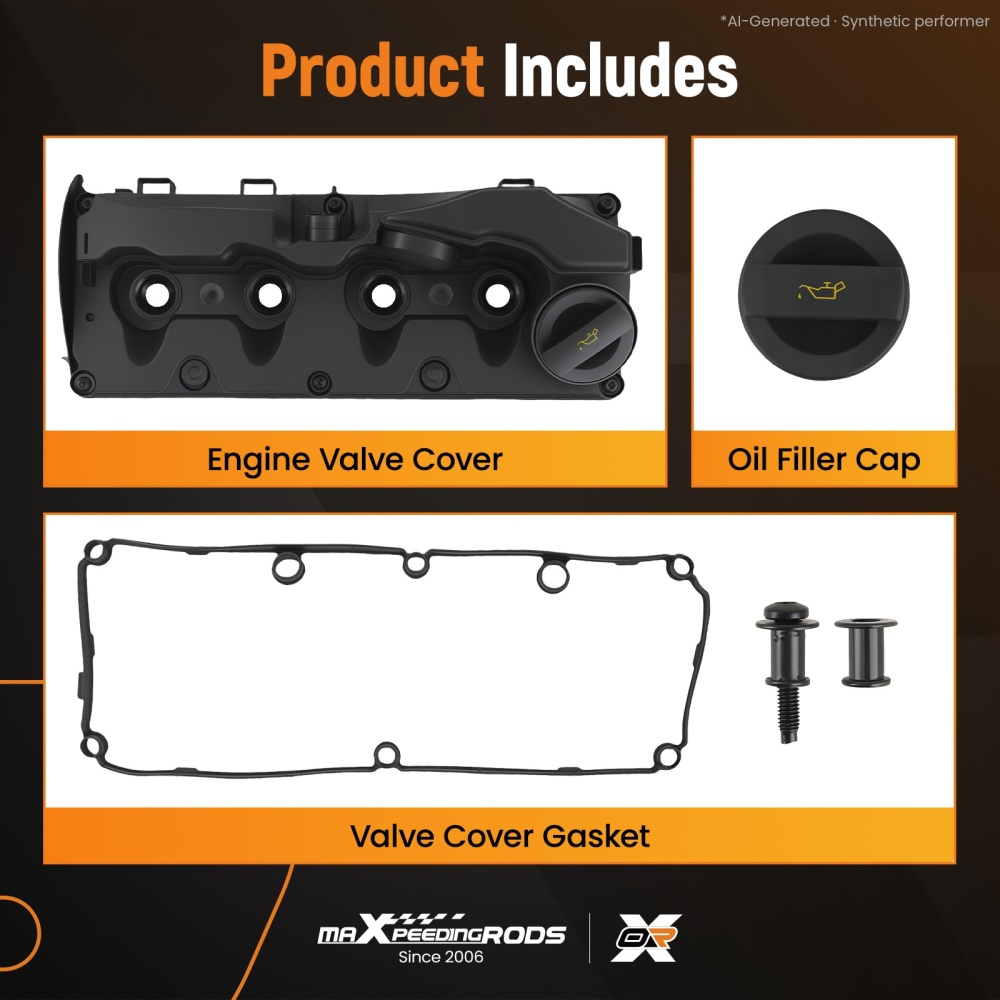 Engine Valve Cover Kit compatible for Audi A4 A5 Q5 2.0 TDI 2007-2017 03L103469M