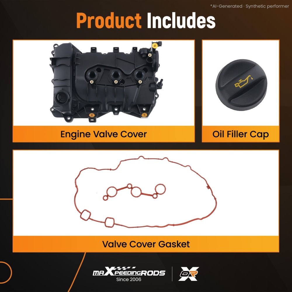 Engine Valve Cover compatible for Citroen C1 1.2 VTi 2014+ 9677855380 9811067580
