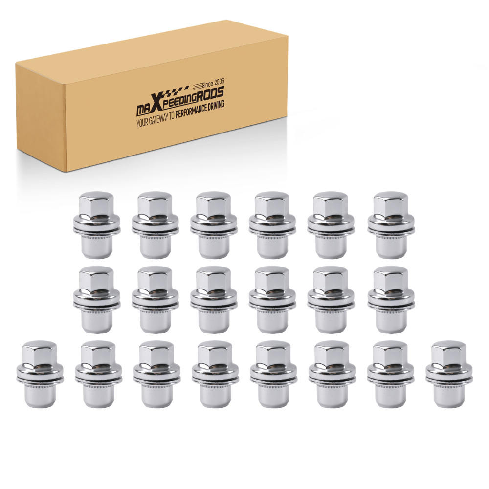Full Stainless Steel Alloy Wheel Nut Set compatible for Land rover Range compatible for rover 2005-2014