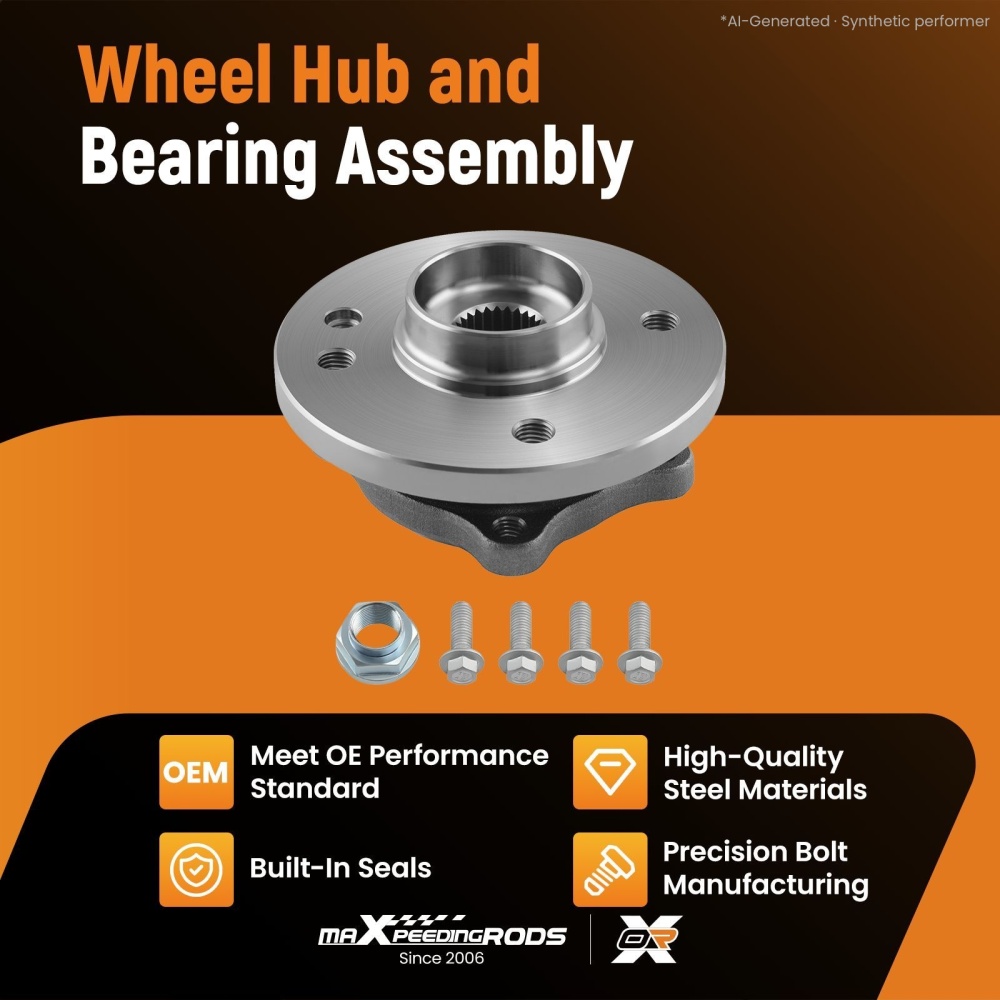 Wheel Bearing Hub Front compatible for BMW MINI ONE COOPER WORKS R50 R52 R53 31226756889
