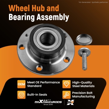 Rear Wheel Bearing HUB compatible for Audi Q3 compatible for VW GOLF MK VI compatible for Skoda Passat 1T0598611B 136.5mm