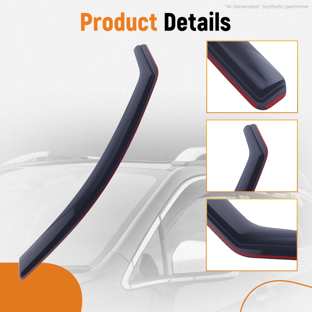 4 Door Acrylic Wind Deflectors compatible for Audi A4 B8 2009-2015 Saloon Visors 4-Door
