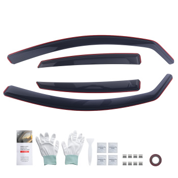 4 Door Acrylic Wind Deflectors compatible for Audi A4 B8 2009-2015 Saloon Visors 4-Door